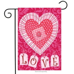 Morigins Dancing Hearts Welcome Valentines Day Garden Flag Double Sided Decorative Flag 12.5 x 18 Inch